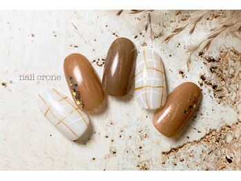 ネイルクローネ(nail crone)/ニュアンスチェックネイル