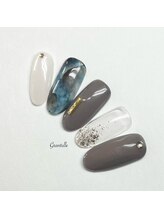 グランチュール(Grantulle)/タイダイ柄ネイル