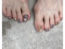 テテネイル(tete.nail)/マーブルアシメ×大人カジュアル