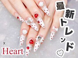ハートネイルデザイン