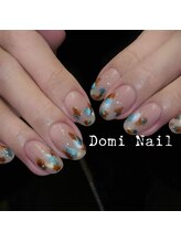 Domi Nail Salon 渋谷店　長さだし/持ち込み/フィルイン/ワンホン/アニマル柄＊