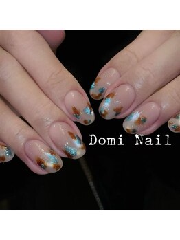Domi Nail Salon 渋谷店　長さだし/持ち込み/フィルイン/ワンホン/アニマル柄＊