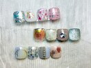 フット　親指アート