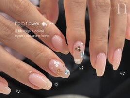 定額A/ホロフラワーネイル