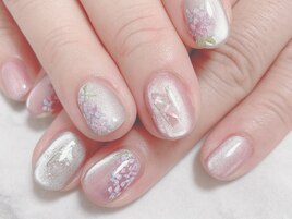 紫陽花ネイル