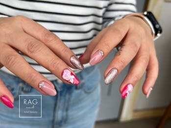 ラグ ネイル(RAG nail)/ピンク/ゴージャス