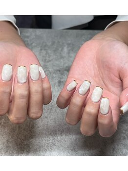 ヒミツキチ 恵比寿店(himitsukichi)/ゆるもわベージュマーブル