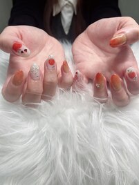 りんごたっぷりネイル