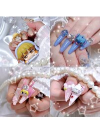 親指ネイル☆3Dパーツ集