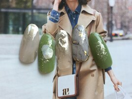 大理石ピスタチオネイル