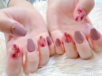 ラルネイル 大宮(Lull. nail)/#秋ニュアンス#赤べっ甲