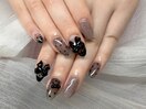 ブラックドットネイル