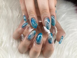 大理石ネイル