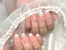 ジョアアンジェ 京橋店(joieange)/手描きレース　フレンチネイル