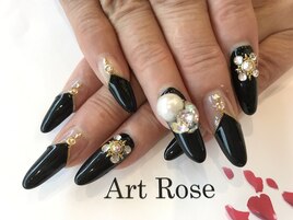 キラキラストーンネイル