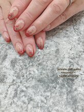 プライベート ネイルサロン マーマ(murmur)/赤ネイル