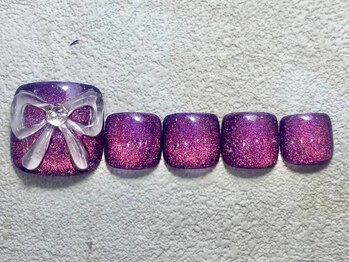 レイネイル レイエステティック 岐阜茜部店(RAY NAIL & RAY ESTHETIC)/ぷっくりリボンマグネット