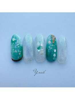 ワイネイル(Y.nail)/新緑デザイン