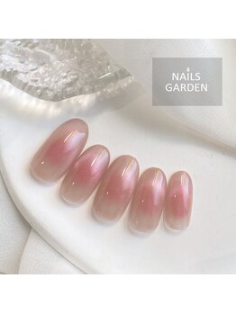 ネイルズガーデン(NAILS GARDEN)/チーク×マグネットネイル