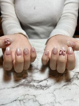 テソロネイル(TESORO nail)/リボンネイル
