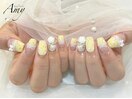 小花柄ガーリーネイル