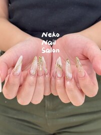 ニュアンス　ミラーネイル