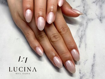 ネイルスタジオ ルキナ(LUCINA)/H-829パールピンクワンカラー