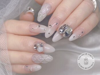 ネイルズガッシュ 溝の口店(NAILs GUSH)/キルティング/Vカット/ワンホン