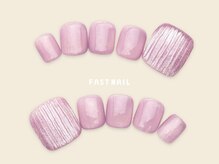 FAST NAIL 荻窪駅前店【パラジェル/ジェルネイル専門/定額/マグネット/フットネイル】/マグネットラメフレンチ【12351