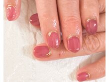 ラウ(Lau)/ゴールドラインネイル¥５５００