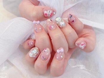 ネイルサロン デコール(NAIL SALON Decor)/キティリボンネイル