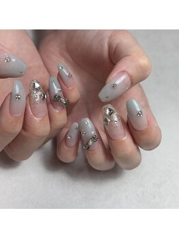 グラデーション&シルバーパーツ