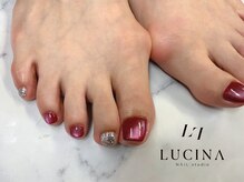 ネイルスタジオ ルキナ(LUCINA)/H-832上品赤マグネットネイル