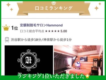 ハモンド(Hammond)/口コミ高評価サロン!
