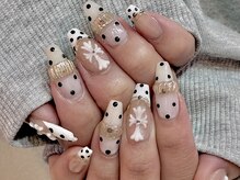 キレイエ ネイルズ(KIREIE NAILS)/ドット クロム 十字架 きれいめ