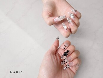 ザ マリー 磐田店(THE MARIE)の写真/★アート好きにオススメ☆長さだしできます。写真のデザインは12,100円～★初回オフ無料￥1week保証付き♪