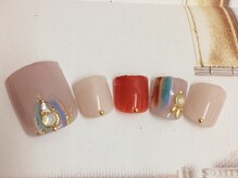 ネイルサロン リリオ(Nail Salon Ririo)/塗りかけフットネイル