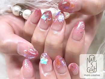 ネイルズガッシュ 蒲田東口店(NAILsGUSH)/キラキラ/オーロラ/ワンホン