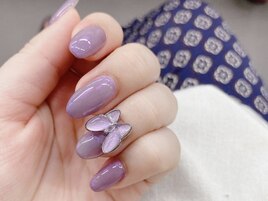 蝶々ネイル☆　蝶々＋440円
