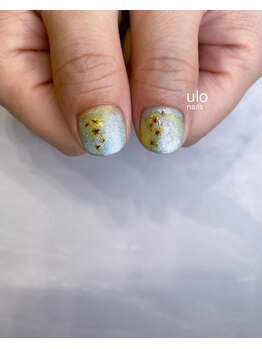 ウロネイルズ(ulo nails)/サイダーの中に押し花