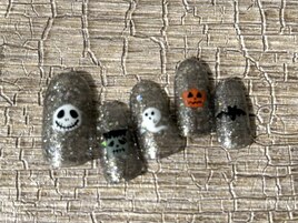 10月定額　ハロウィンネイル