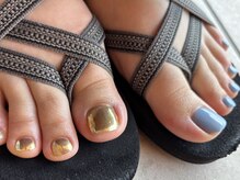 ネイルビジョルノ つくばみどりの店(Nail Begiorno)/フットネイル　ミラーアート