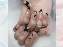 ピオミエルネイル 新宿(pio miel nail)/甘辛フレンチネイル