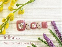 ネイルサロン フェリーチェ(felice)/【定額フットネイル】¥8500
