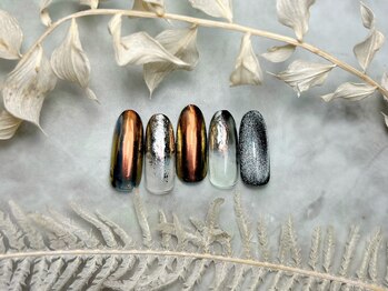 ブリスフルハピネス(Blissful happiness)/定額ネイル(simple)秋冬ver.