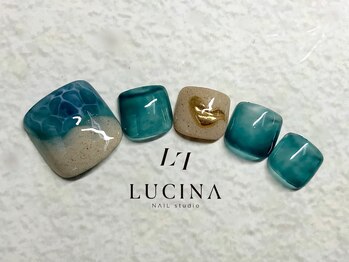 ネイルスタジオ ルキナ(LUCINA)/T-081 ビーチニュアンスネイル