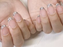 エムズ(M's)/ガラスフレンチネイル