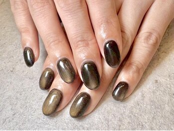 ラテネイル(Latte Nail)の写真/自爪をいたわりながら楽しむ上品ネイル*パラジェルが【+600円】でお試しOK◎ケア重視の仕上がりに。