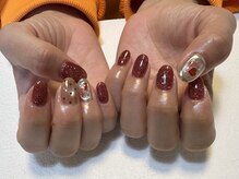 アネモネネイル(anemone nail)の雰囲気（お色は混ぜてオリジナルのカラーをお作りします★）