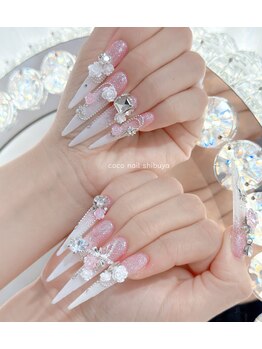 ココネイル 渋谷(CoCo Nail)の写真/渋谷でお得につけ放題を楽しめる☆カラーパーツ豊富にご用意♪持ち込み可能なので、理想の指先が叶う☆